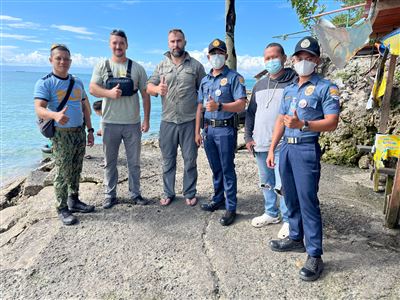 Čeští ochranáři a námořní policie Maritime Group - Bohol