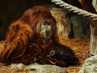 kříženec orangutan Ferda, foto Lukáš Slováček