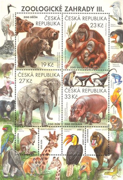 Naše zvířata na poštovní známce